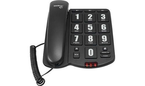 Imagem de Telefone Com Fio e Grandes Teclas Tok Fácil Intelbras