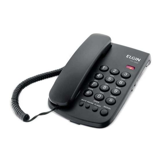 Imagem de Telefone Com Fio Elgin P/ Mesa TCF-2000