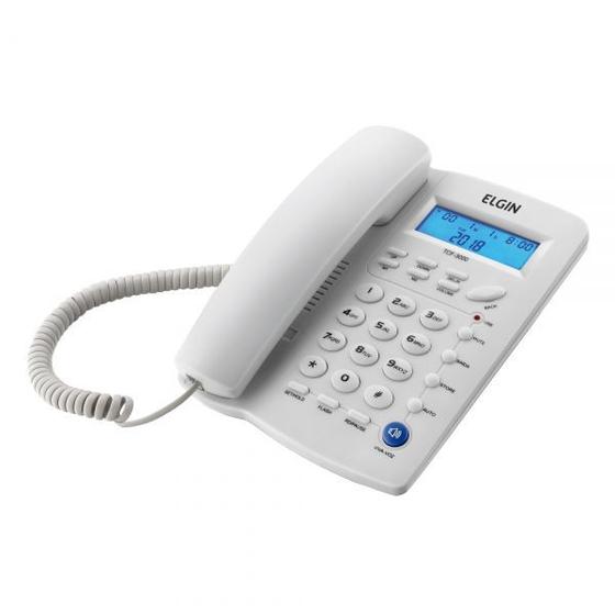 Imagem de Telefone Com Fio Elgin TCF3000 Com Identificador de Chamadas