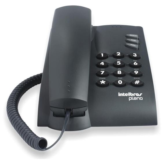 Imagem de Telefone com Fio Intelbras Pleno com Chave Preto