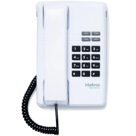 Imagem de Telefone com Fio Intelbras TC 50 Premium Branco. Modo de operação PABX