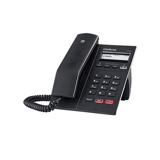 Imagem de Telefone com Fio IP Intelbras TIP 125i Preto suporte a PoE, Protocolo SIP, Conector RJ9 Fone , Display gráfico, Viva voz