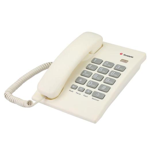 Imagem de Telefone com Fio Mesa Branco 4567 - Ibratele