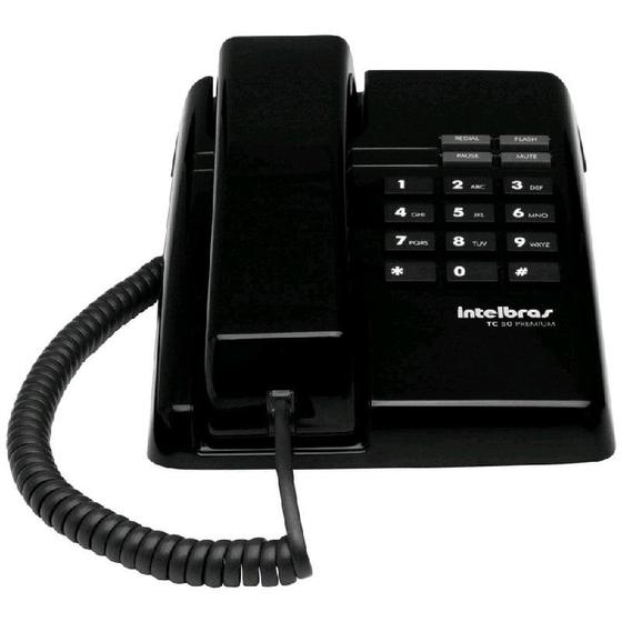 Imagem de Telefone com Fio TC50 Premium Preto 4080086 - Intelbras