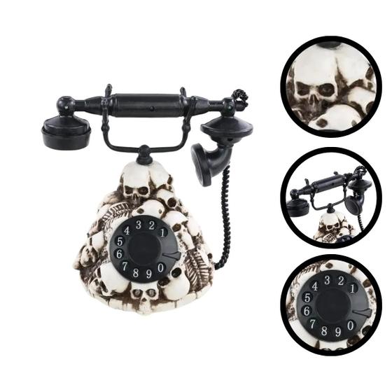 Imagem de Telefone de Caveiras Assombrado Com Som e Luz - 1 Un