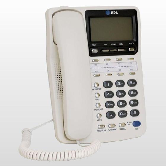 Imagem de Telefone De Mesa Centrixfone Hdl Com Identificador De Chamada Branco - Hdl Industria Eletro