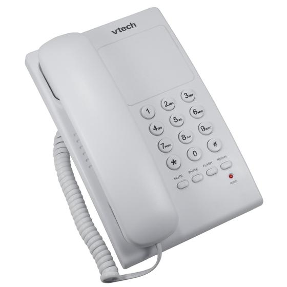 Imagem de Telefone de Mesa e Parede Digital com Fio VTC105W Vtech Branco