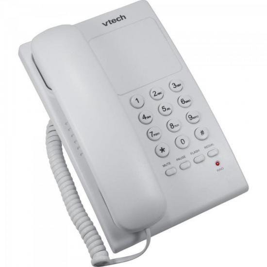 Imagem de Telefone Digital de Mesa com Fio VTC105W Branco VTECH