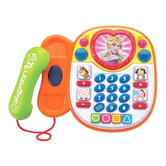 Imagem de Telefone Divertido - Luzes e Sons - Colorido - 24 Funções - DM Toys