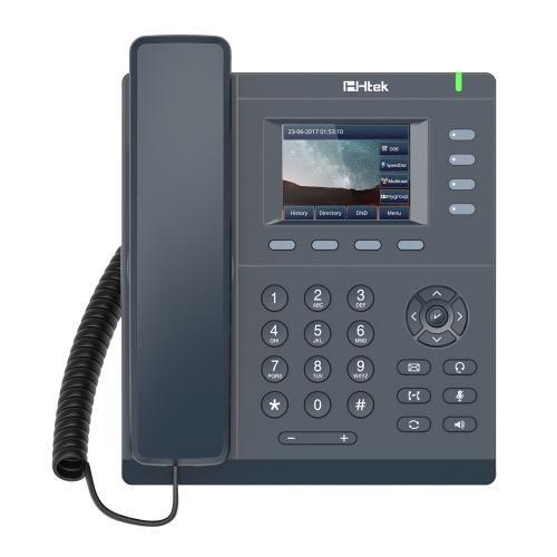 Imagem de Telefone Empresarial IP SIT HTEK colorido Gigabit UC921G