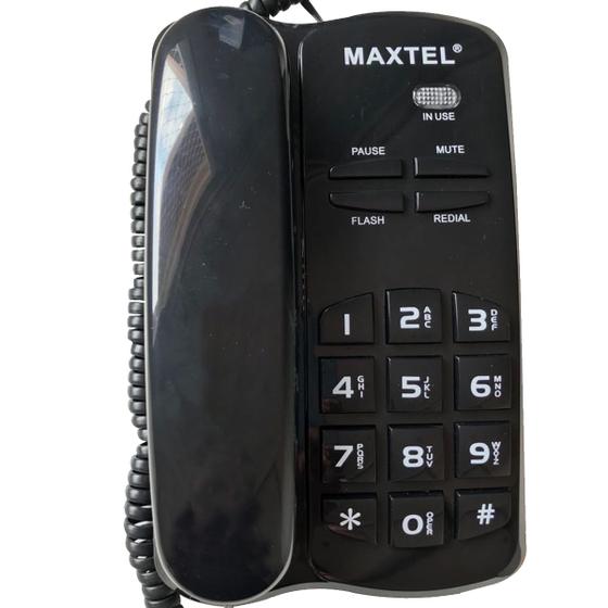 Imagem de Telefone Fixo com Fio Maxtel MT-3036 Preto