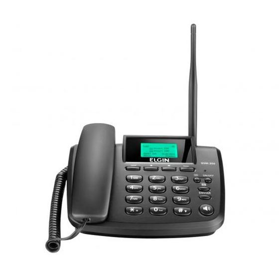 Imagem de Telefone Fixo GSM Dual Chip Elgin GSM200 com Quad-band e Identificador de Chamadas