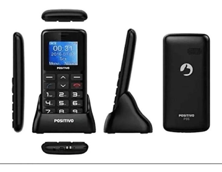 Imagem de Telefone Fixo Positivo P35 Expande Ate 32Gb 3G Preto