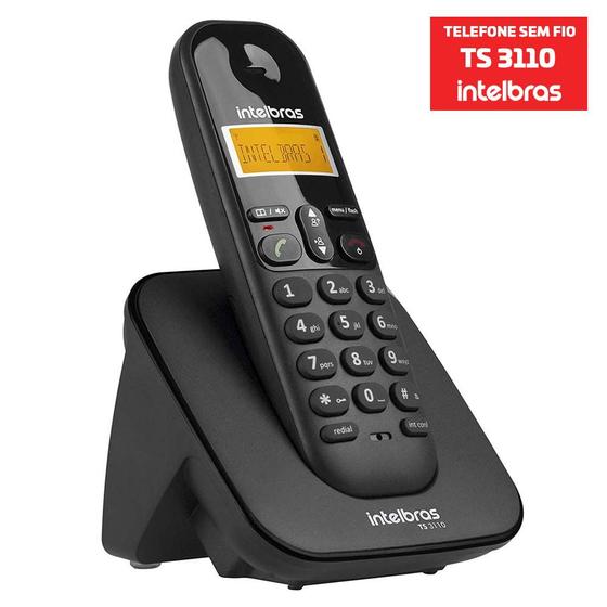 Telefone Fixo Sem Fio Com Identificador De Chamadas Ts 3110 - Intelbras Menor preço em Telefone Fixo Sem Fio Com Identificador De Chamadas Ts 3110 - Intelbras