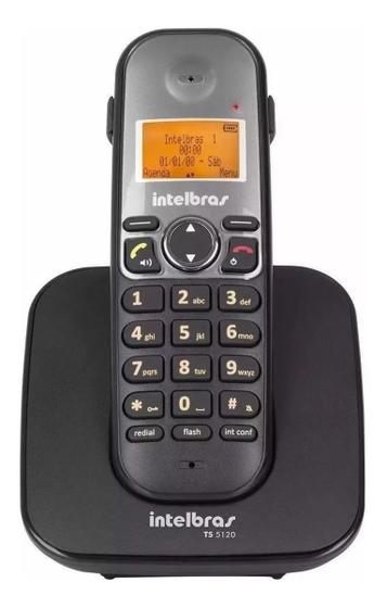 Imagem de Telefone Fixo Sem Fio Intelbras Ts5120 Viva Voz e Identificador Chamadas