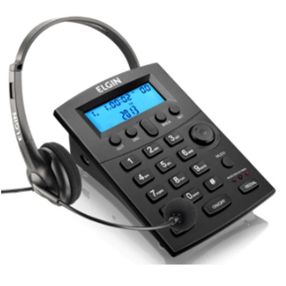 Imagem de Telefone Headset Com Identificador Chamadas Telefonistas