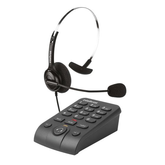 Imagem de Telefone Headset Intelbras Hsb 40 Base Discadora Telemarketing Call Center Com Fio
