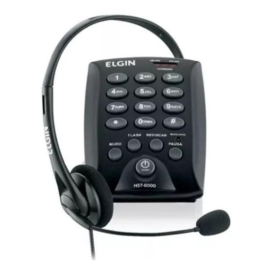 Imagem de Telefone Headset Telemarketing Telefonista Elgin Redesete