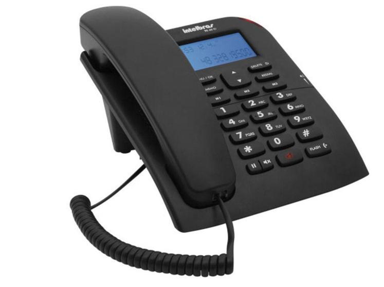 Imagem de Telefone Intelbras com fio TC 60 ID Preto - 4000074