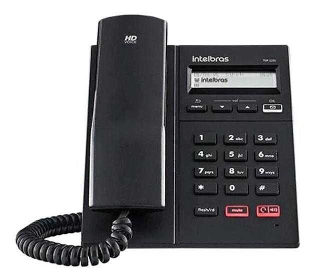 Imagem de Telefone Intelbras Ip Voip Tip 125i Display Digital Viva-voz