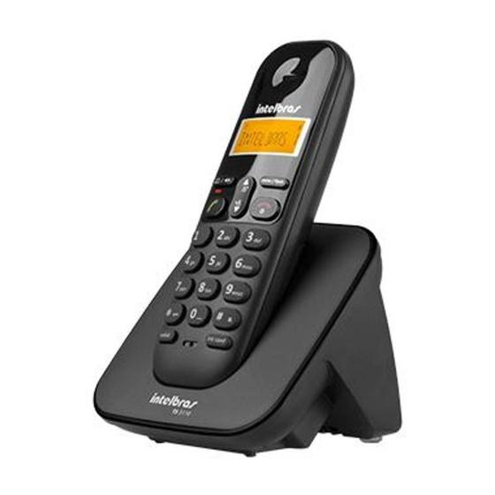 Imagem de Telefone Intelbrás sem Fio com Identificador de Chamadas TS3110 Branco e Vermelho - Intelbras