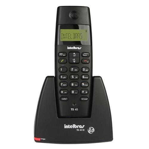 Imagem de Telefone Intelbras sem Fio com Identificador de Chamadas TS40ID - Preto