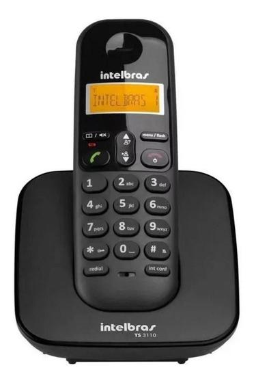 Imagem de Telefone INTELBRAS Sem Fio Identificador Identificador de Chamadas DECT 6.0 Ts 3110 Visor Luminoso Ergonômico