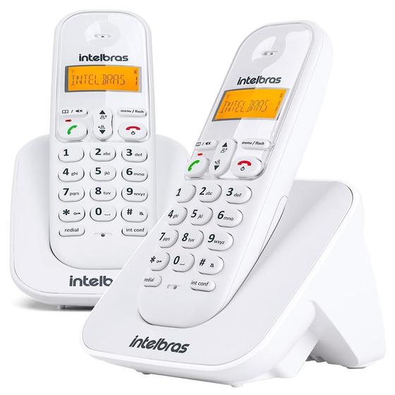 Telefone Intelbras Sem Fio TS 3112 + Ramal, Identificador de Chamadas, Branco - 4123002 Imagem de Telefone Intelbras Sem Fio TS 3112 + Ramal, Identificador de Chamadas, Branco - 4123002