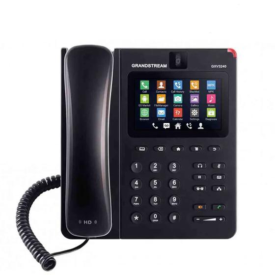 Imagem de Telefone IP Android Com Vídeo Gigabit POE Bluetooth GXV3240 Grandstream