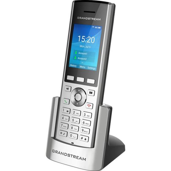 Imagem de Telefone IP Sem Fio Grandstream WP820 Wi-Fi Base Preto/Prata