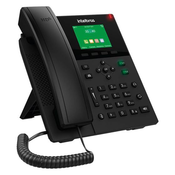 Imagem de Telefone IP Voip 6 Contas SIP PoE c/Display Colorido V5501 Intelbras