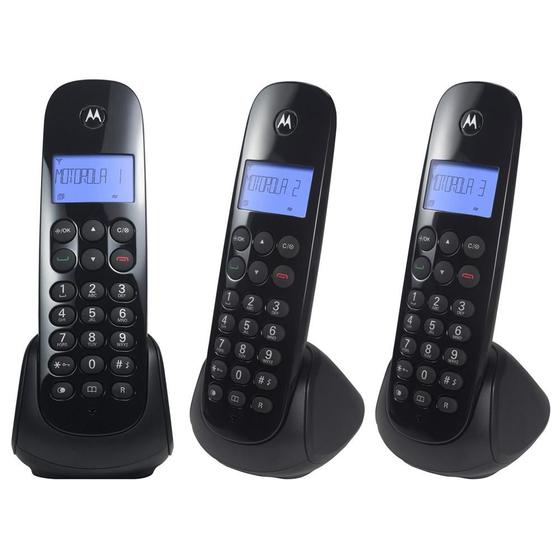 Telefone Motorola Moto 700 MRD3 Sem Fio Digital Id. Chamadas Combo Base ...