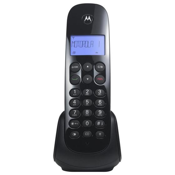 Imagem de Telefone Motorola Moto 700 Sem Fio Digital Id. Chamadas Preto
