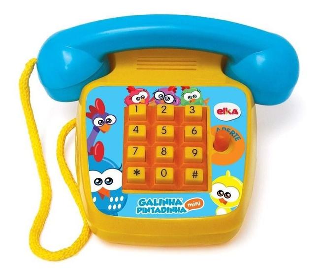 Telefone Musical Sonoro Brinquedo Galinha Pintadinha Infantil - Elka ...