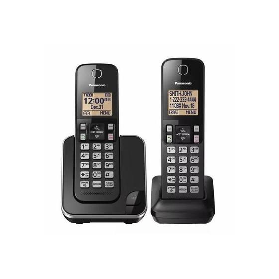 Imagem de Telefone Panasonic Kx Tgc352Lab Sem Fio 2 Base Bina 110V Preto