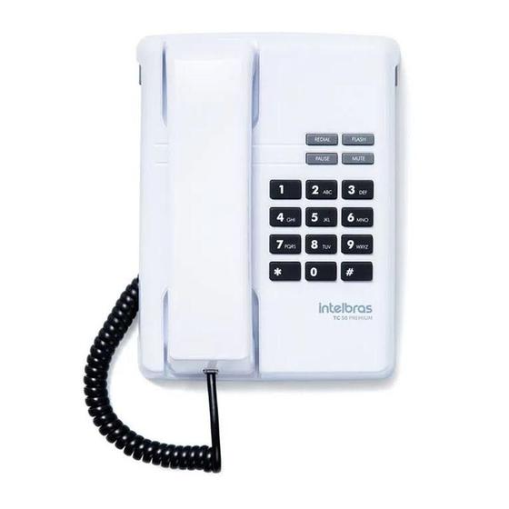 Imagem de Telefone premium com fio TC 50 branco ártico Intelbras