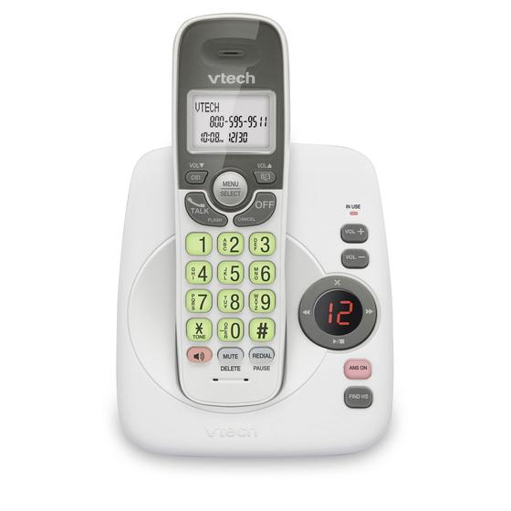 Telefone Residencial Sem Fio VTech DECT 6.0 com Secretária Eletrônica - Branco/Cinza Menor preço em Telefone Residencial Sem Fio VTech DECT 6.0 com Secretária Eletrônica - Branco/Cinza