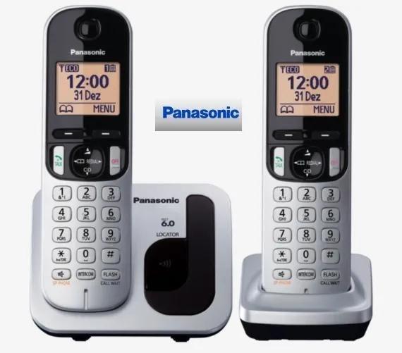 Telefone S/fio Dect6.0 Panasonic Kx-tgc212lb1 110/220v Menor preço em Telefone S/fio Dect6.0 Panasonic Kx-tgc212lb1 110/220v