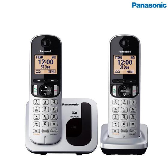 Imagem de Telefone Sem Fio + 1 RAMAL KX-TGC212LB1 Panasonic