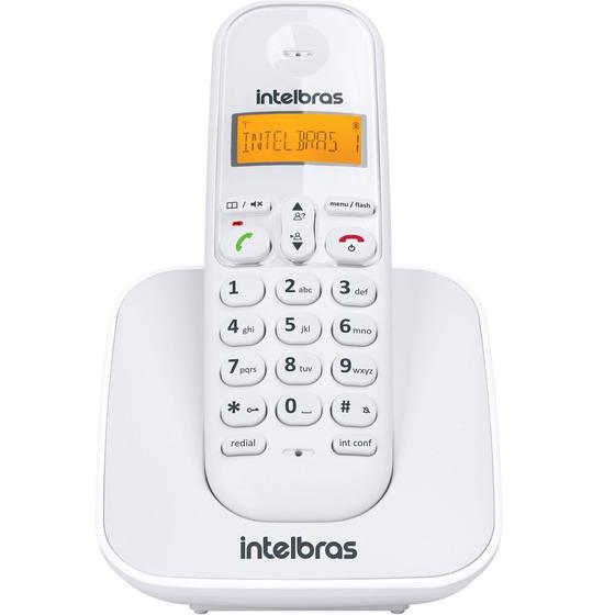 Imagem de Telefone sem fio com display luminoso branco TS3110, Modelo 4123010  INTELBRAS