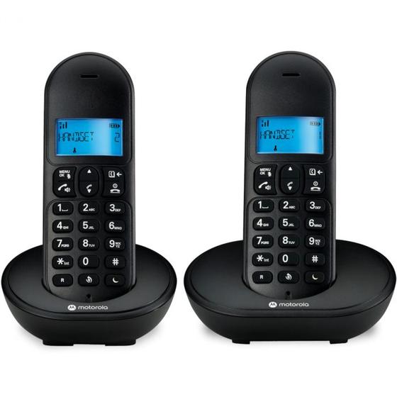 Imagem de Telefone Sem Fio Com Identificador De Chamadas E Viva Voz Mt150-2 Preto - 2 Aparelhos