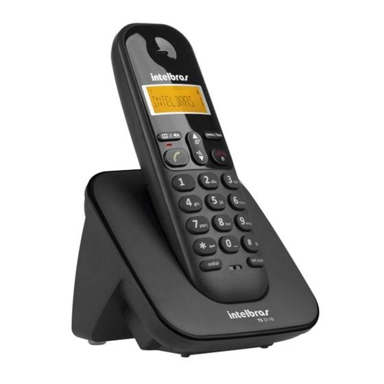 Imagem de Telefone sem Fio com Identificador de Chamadas TS-3110 Preto Intelbras