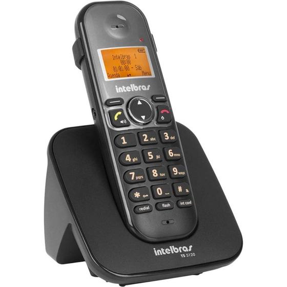 Imagem de Telefone sem Fio com Identificador de Chamadas TS-5120 Preto Intelbras