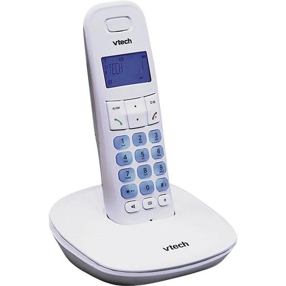 Imagem de Telefone Sem Fio Com Identificador E Viva Voz Dect 6.0 Vtech Vt650w Branco