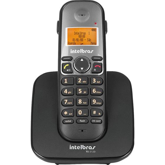 Imagem de Telefone sem Fio com Identificador e Viva Voz TS5120 Intelbras - Preto