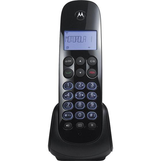 Imagem de Telefone sem Fio com Identificador Viva Voz e Secretária Dect 6.0 Motorola MOTO750SE Preto