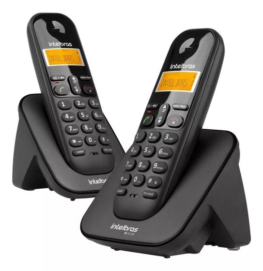 Telefone sem fio digital com ramal adicional ts 3112 preto intelbras Menor preço em Telefone sem fio digital com ramal adicional ts 3112 preto intelbras