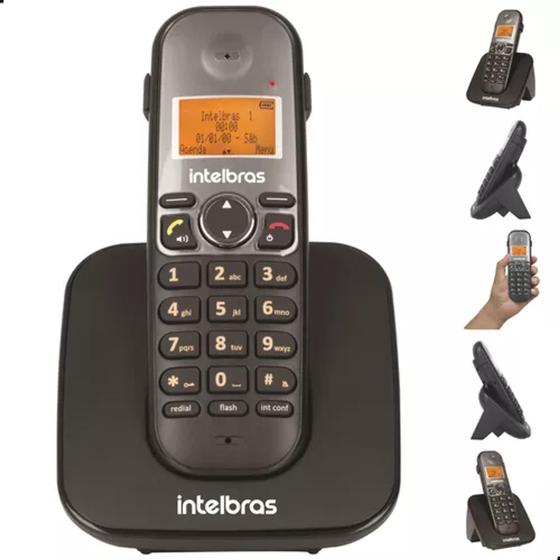 Imagem de Telefone Sem Fio Digital Ts 5120 Intelbras Com Bina Viva Voz