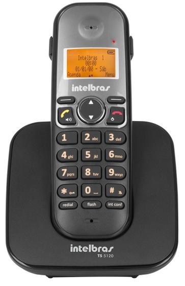 Imagem de Telefone Sem Fio Digital Ts 5120 Intelbras Dect 6.0 Preto