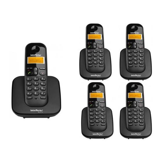 Imagem de Telefone Sem Fio Intelbras Com 4 Ramais E Bina Identificado